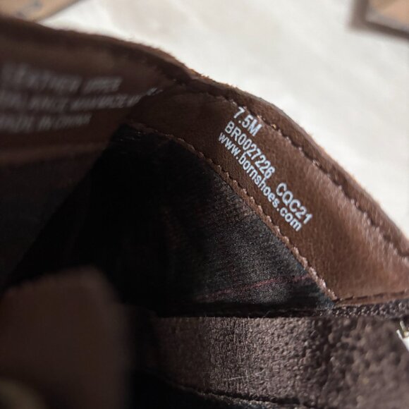 BORN Kenia Fringe Western Zip Bootie | W's 7.5 | Rust/Tobacco Distressed Leather - Picture 4 of 8